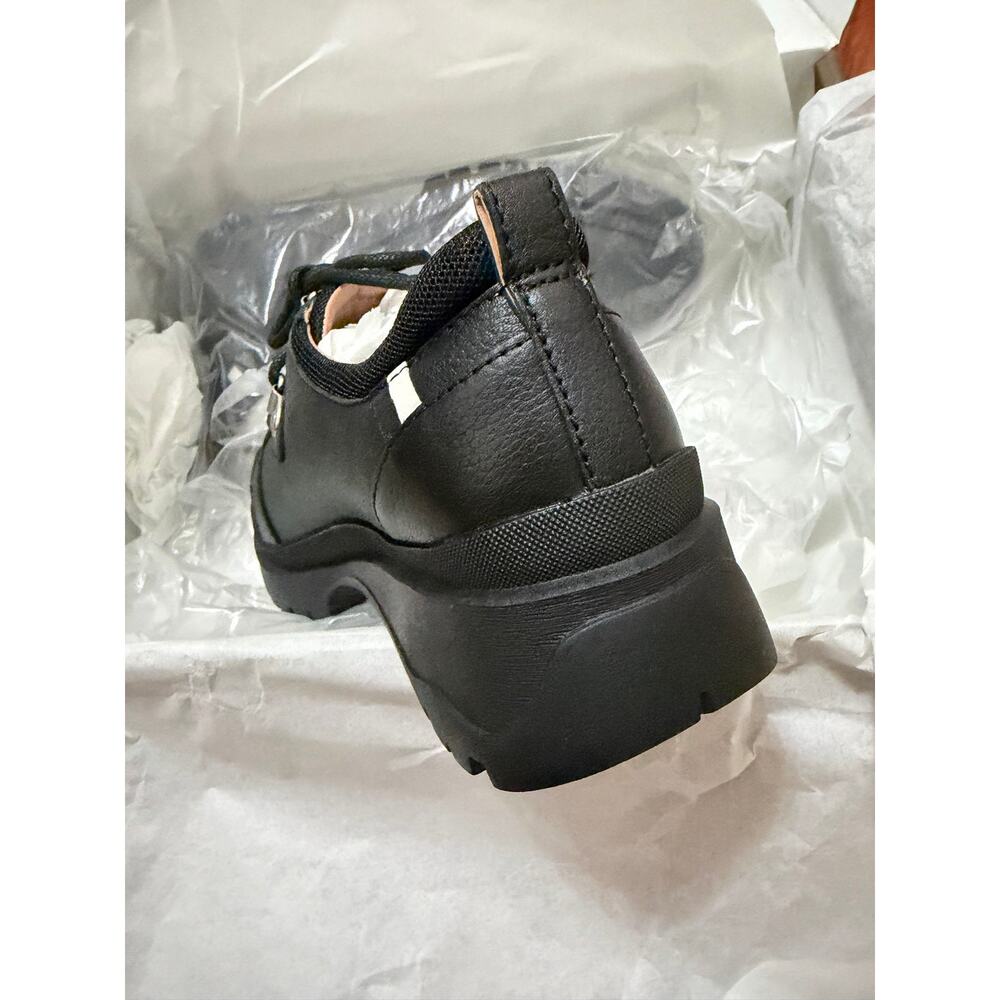 New linea Paolo Rielo black lug shoes sz 5 1/2 - Picture 4 of 5
